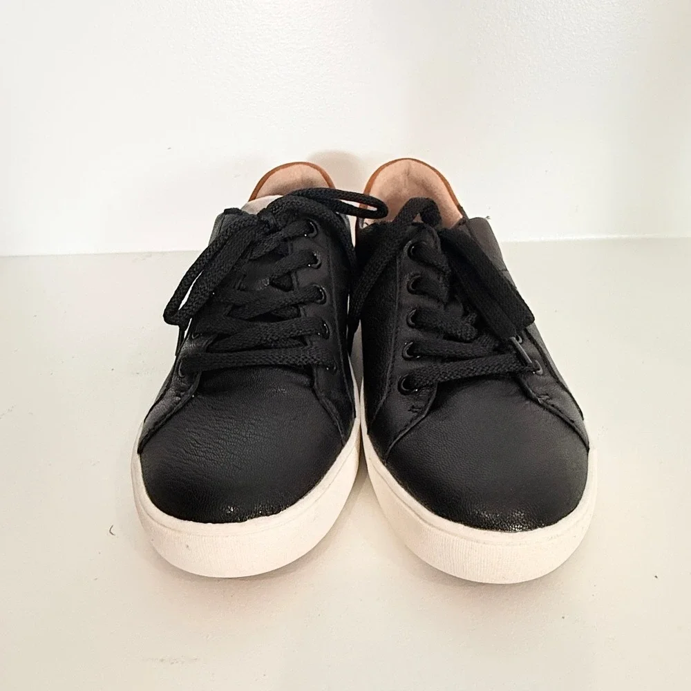 Naturalizer Morrison Sneakers Womens 8M Black Leather Walking Minimalist NWT